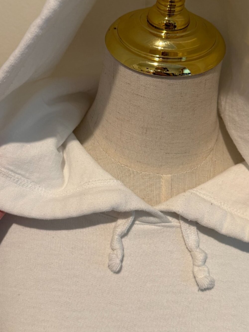 Champion Multicolor Embroidered Spellout Logo Hoodie White Size L - Picture 6 of 7